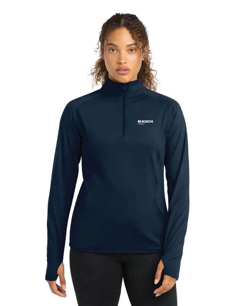 Sport-Tek® Women's Sport-Wick® Stretch 1/4-Zip Pullover - Image 2